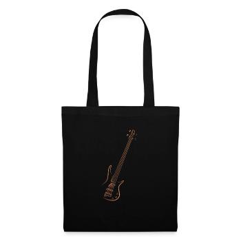 Guitare basse - Sac en tissu - noir - Devant