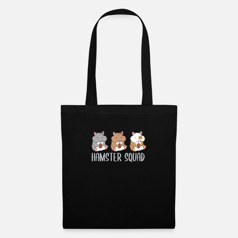 Hamster Squad Lustiger Hamster Team - Stoffbeutel - Schwarz