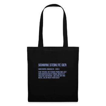 Definition Eines Schornsteinfegers Kaminkehrer - Stoffbeutel - Schwarz - Vorne