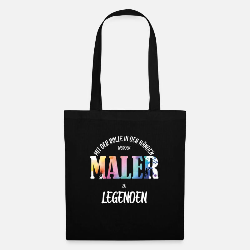 Maler - Stoffbeutel - Schwarz