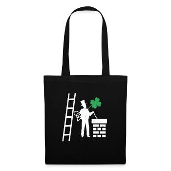 Schonsteinfeger lucky charm shamrock gift - Tote Bag - black - Front