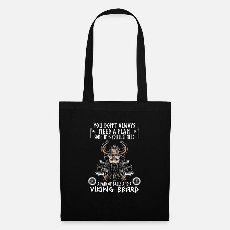 vikings - Tote Bag - black