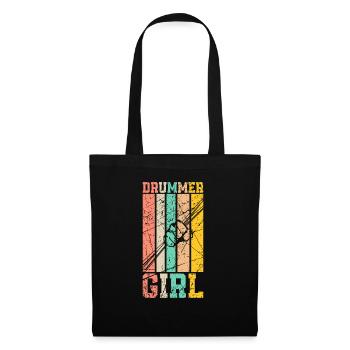 Drums women - Tote Bag - black - Front