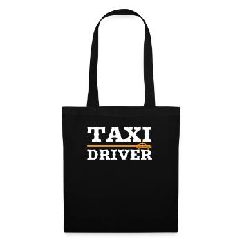 Chauffeur de taxi - cadeau pour chauffeur de taxi - Sac en tissu - noir - Devant