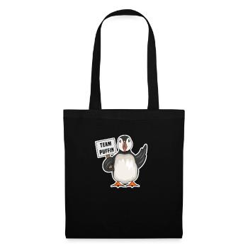 Papageitaucher Gschenk für Puffin Fan - Stoffbeutel - Schwarz - Vorne