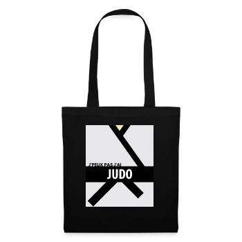 Je peux pas j'ai judo - Sac en tissu - noir - Devant