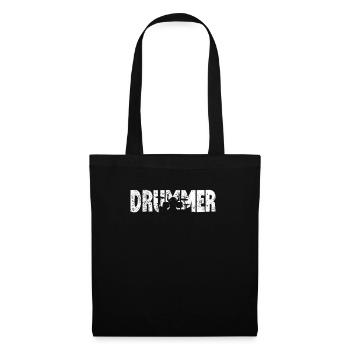 Drummer Vintage Drumsticks Drumset... Drummer - Tote Bag - black - Front