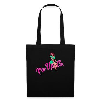 Pinup vintage rockabilly - Sac en tissu - noir - Devant