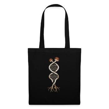 Champignon DNA Shirt Psychedelic Trippy LSD Mushrooms - Sac en tissu - noir - Devant