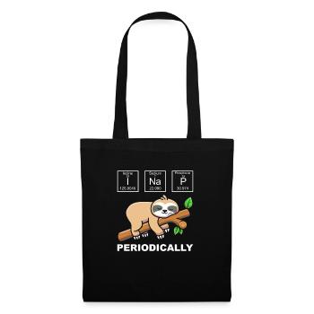 Je sieste périodiquement paresseux chimiste chimiste nerd - Sac en tissu - noir - Devant