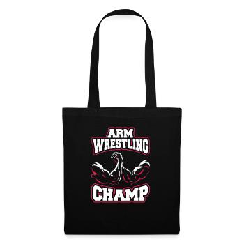ARM WRESTLING CHAMP - Sac en tissu - noir - Devant