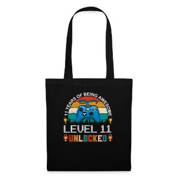 11e anniversaire Gamer Gamer Gift Controller - Sac en tissu - noir - Devant