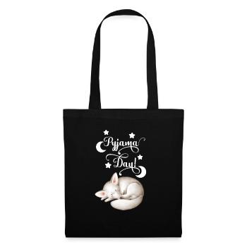 Nightgown pajamas pajamas sleeping late risers - Tote Bag - black - Front