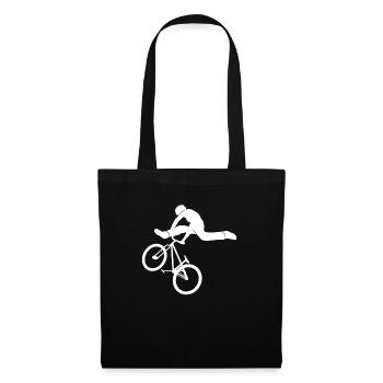 Mountain bike dirt bike BMX trick jump - Tote Bag - black - Front