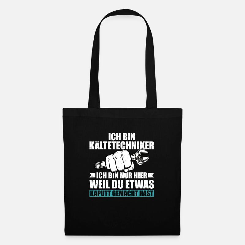 Kältetechniker Geschenk Klimatechniker - Stoffbeutel - Schwarz