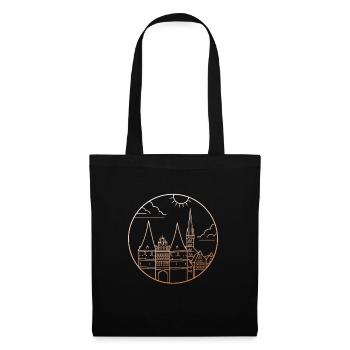 Lübeck - Sac en tissu - noir - Devant