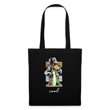 Enfants De Canard Skateboard cool - Sac en tissu - noir - Devant