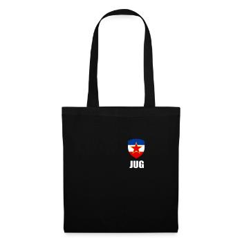 Drapeau Yougoslavie SFRJ Tito Yugo Serbie Croatie - Sac en tissu - noir - Devant