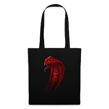 Cobra tribal - Sac en tissu - noir - Devant