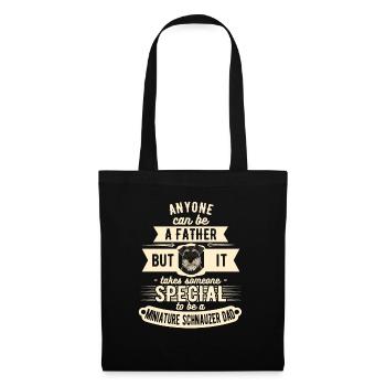 Miniature Schnauzer dad funny - Tote Bag - black - Front