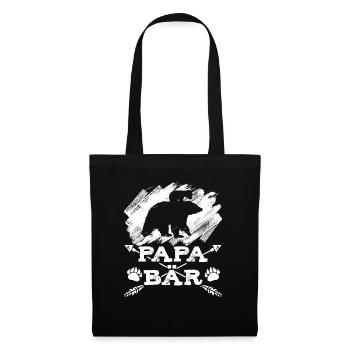 Dad Bear Father Father's Day - Tote Bag - black - Front