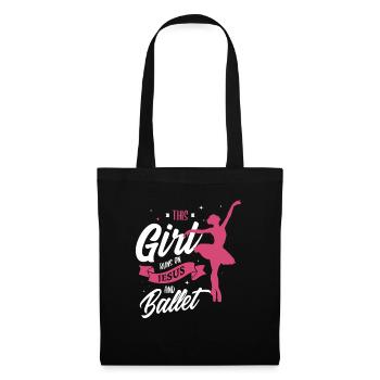 Conception de ballet pour un danseur de ballet - Sac en tissu - noir - Devant