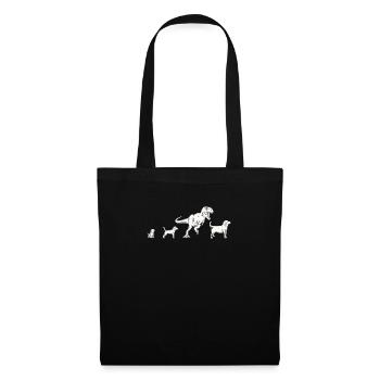 Conception de Beagle pour un propriétaire de chien - Sac en tissu - noir - Devant
