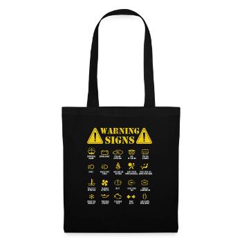 Driving Warning Signs ... Mechanic - Tote Bag - black - Front