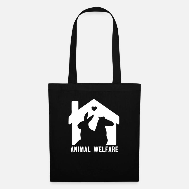 Tierschutz Haus Rettet Tiere - Stoffbeutel - Schwarz