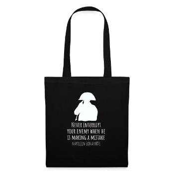 Napoleon Bonaparte saying - Tote Bag - black - Front