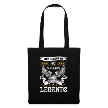 the Age of Legends 40 years - Sac en tissu - noir - Devant