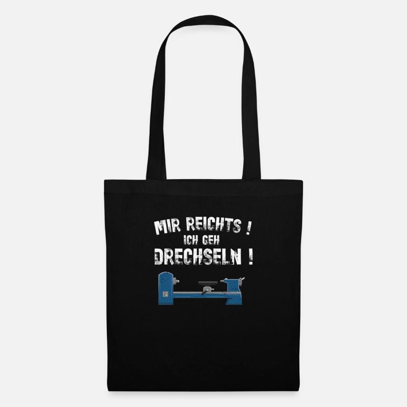 Drechsler Drechseln Drechselbank Drechsel - Stoffbeutel - Schwarz