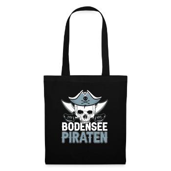 Bodensee Piraten Bodenseepirat Bodensee Geschenk - Stoffbeutel - Schwarz - Vorne