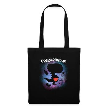 Pregosaurus Pregnancy Announcement - Tote Bag - black - Front