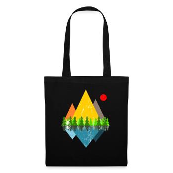 Monter les montagnes - Sac en tissu - noir - Devant