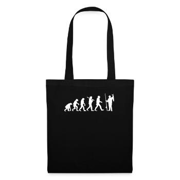 Funny fishing evolution - Tote Bag - black - Front