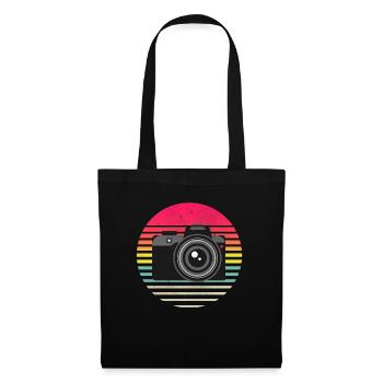 Vintage Retro Camera Photography Lover - Stoffbeutel - Schwarz - Vorne