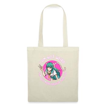 Anime Mädchen Geschenk - Stoffbeutel - Natur - Vorne