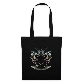 Yoga paresseux - Sac en tissu - noir - Devant