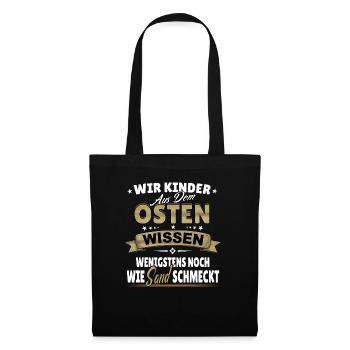 DDR Sprüche Osten Ostalgie NVA Veteran Geschenk - Stoffbeutel - Schwarz - Vorne