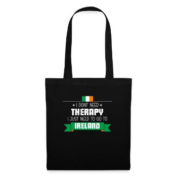 Voyage et vacances en Irlande - Je n'ai pas besoin de thérapie Irla - Sac en tissu - noir - Devant