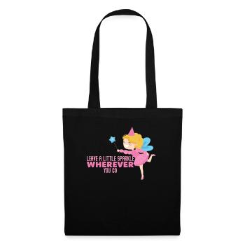 Conte de fées elfe - Sac en tissu - noir - Devant