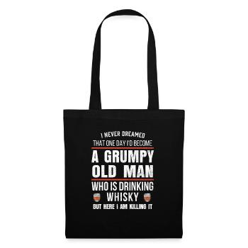 Mens Whiskey Gift For Bourbon Drinkers Funny - Tote Bag - black - Front