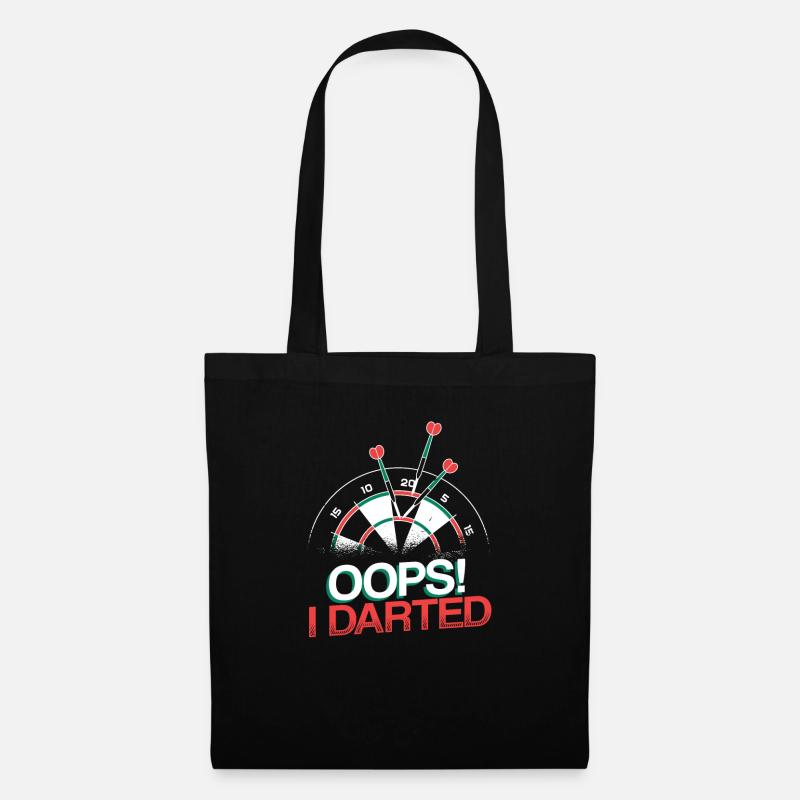 Oops I Darted Funny Dart Player - Tote Bag - black