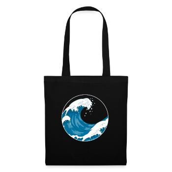 The Great Wave Before Kanagawa Hokusai Gift - Tote Bag - black - Front