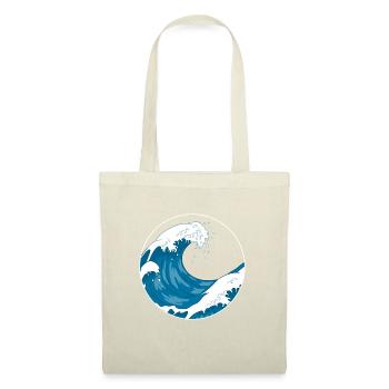 La Grande Vague Avant le cadeau De Kanagawa Hokusai - Sac en tissu - nature - Devant