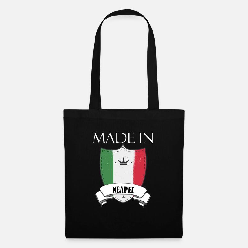Made in Neapel - Stoffbeutel - Schwarz