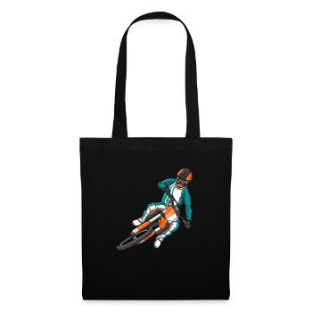 Motocross Rider Biker Motorcycle Children Men - Stoffbeutel - Schwarz - Vorne