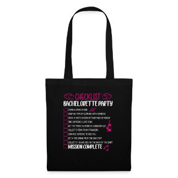 Bachelorette Party Checklist - Tote Bag - black - Front