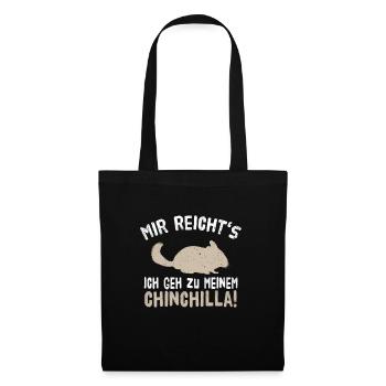 Chinchilla - Stoffbeutel - Schwarz - Vorne
